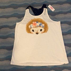 Girls Racerback Tank Top🎽🦔